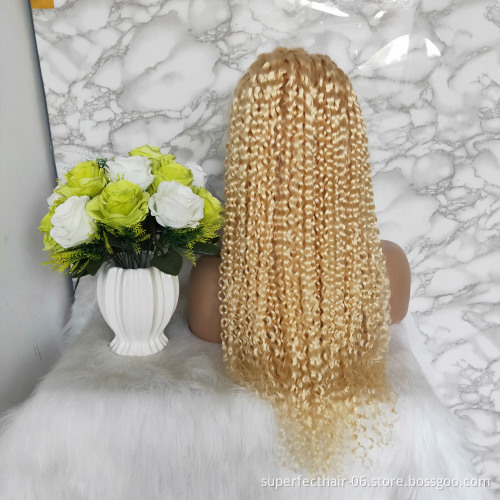 613 Blonde 13*4 Lace Wig Pre Plucked Hairline With Baby Hair 150% Density Brazilian Virgin Human Hair Wigs